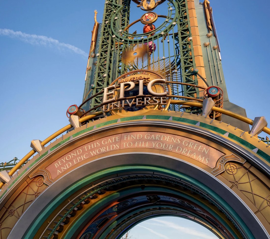 Entrance to Universal Epic Universe in Orlando